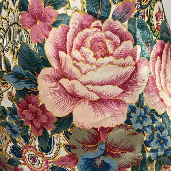 Vtg Victoria's Secret gold label lace satin floral nightie slip dress babydoll - Picture 11 of 11